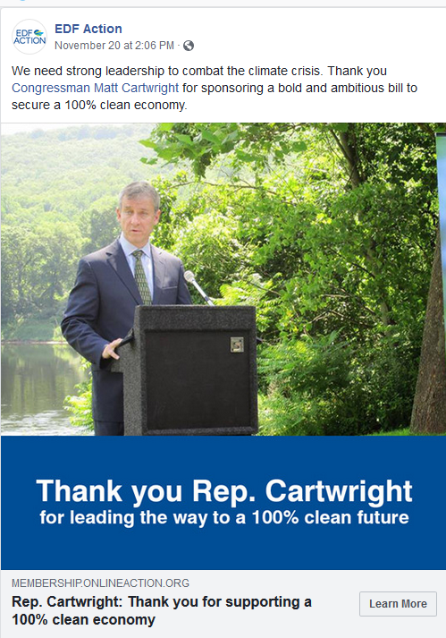 Thank You, Rep. Cartwright