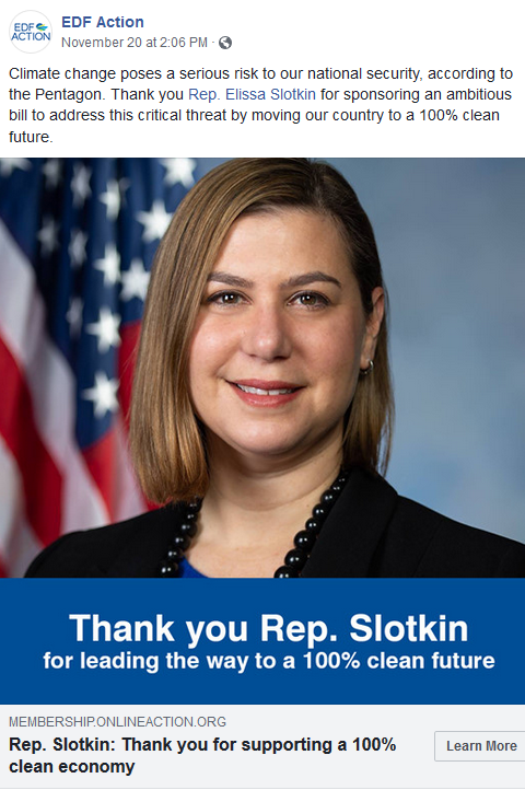 Thank You, Rep. Slotkin