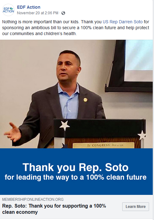 Thank You, Rep. Soto