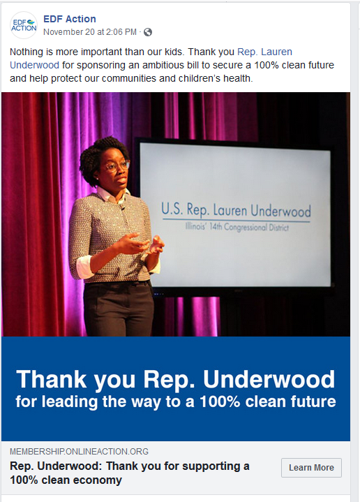 Thank You, Rep. Underwood
