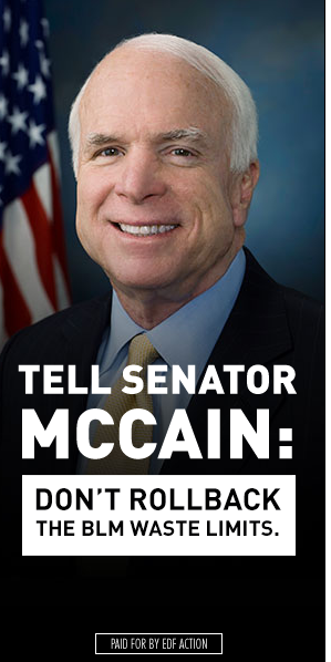 Tell Senator McCain to oppose rollback