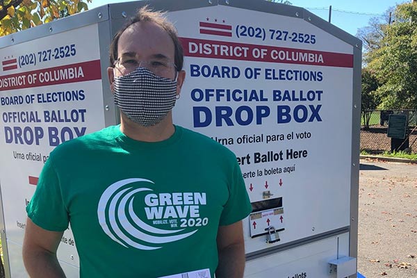 Green Wave ballot drop box
