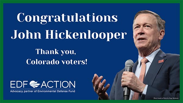 Congrats John Hickenlooper