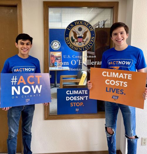 EDF Action Arizona Climate Team outside Rep. O'Halleran's office