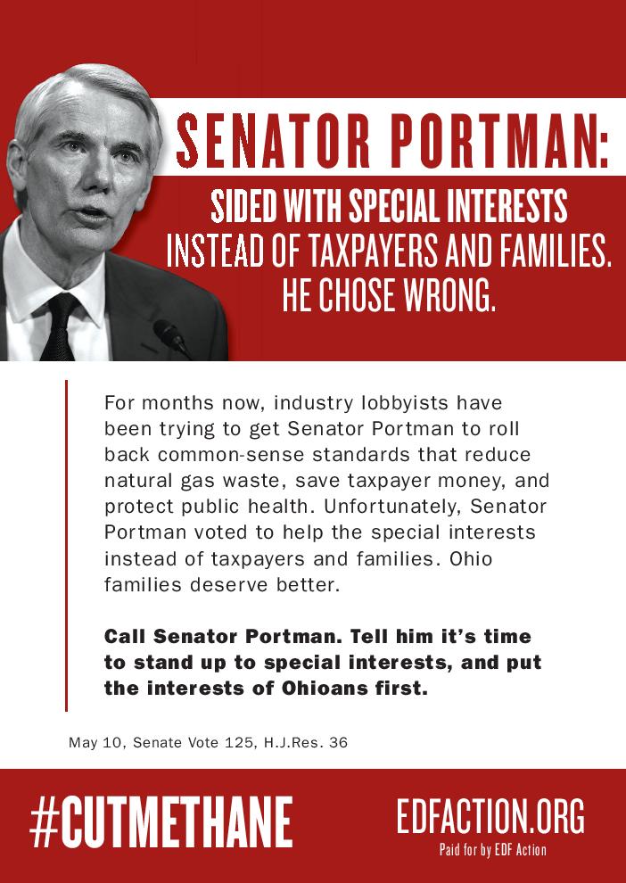 Senator Portman failed us