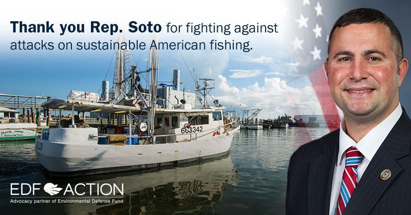 Thank You, Rep. Soto Fisheries
