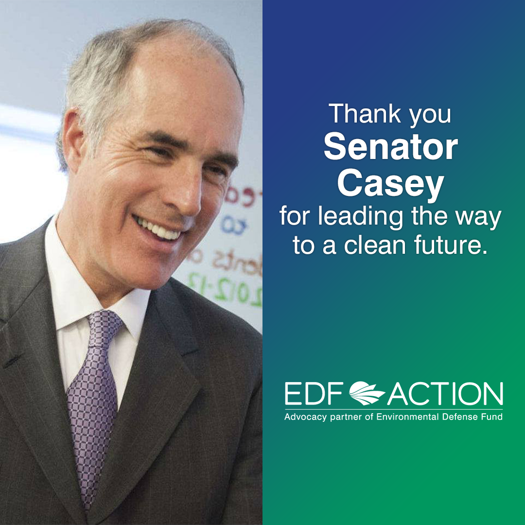 Thank you Senator Casey