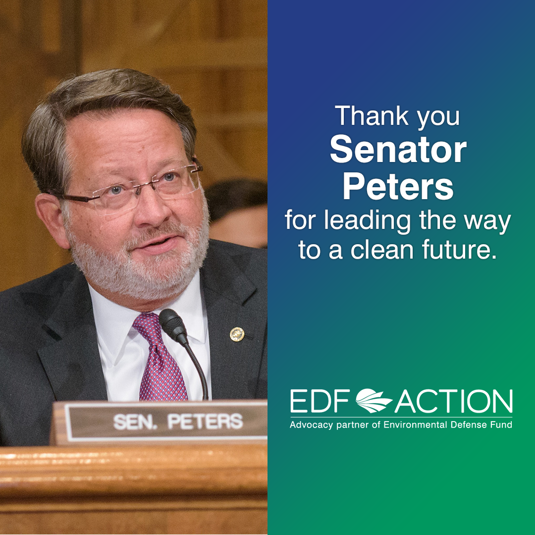 Thank you Senator Peters