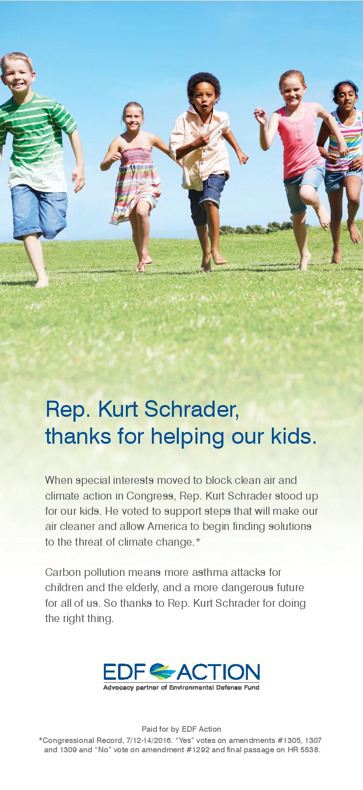 Thank You, Rep. Schrader