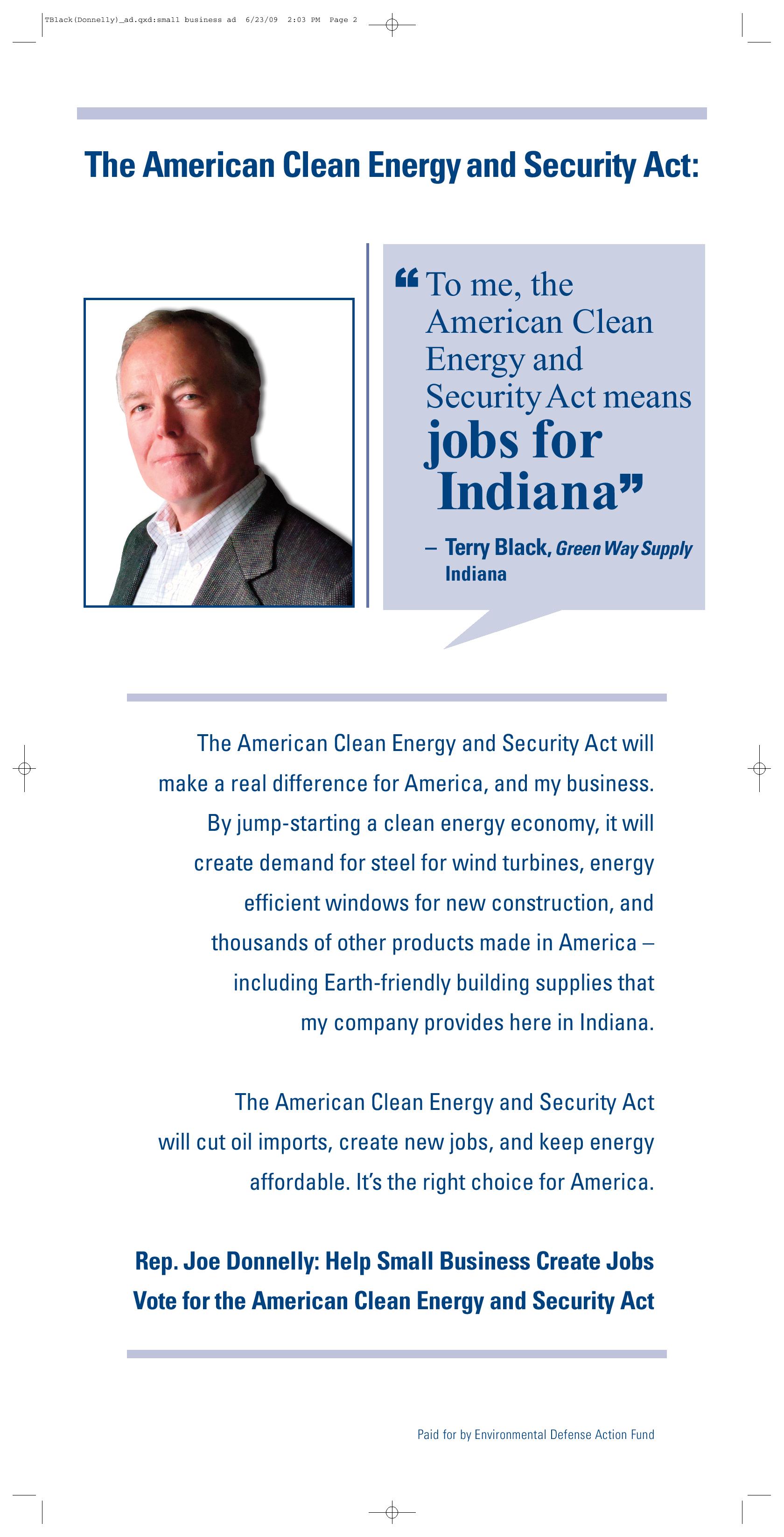 Help Small Businesses Create Jobs: Rep. Joe Donnelly