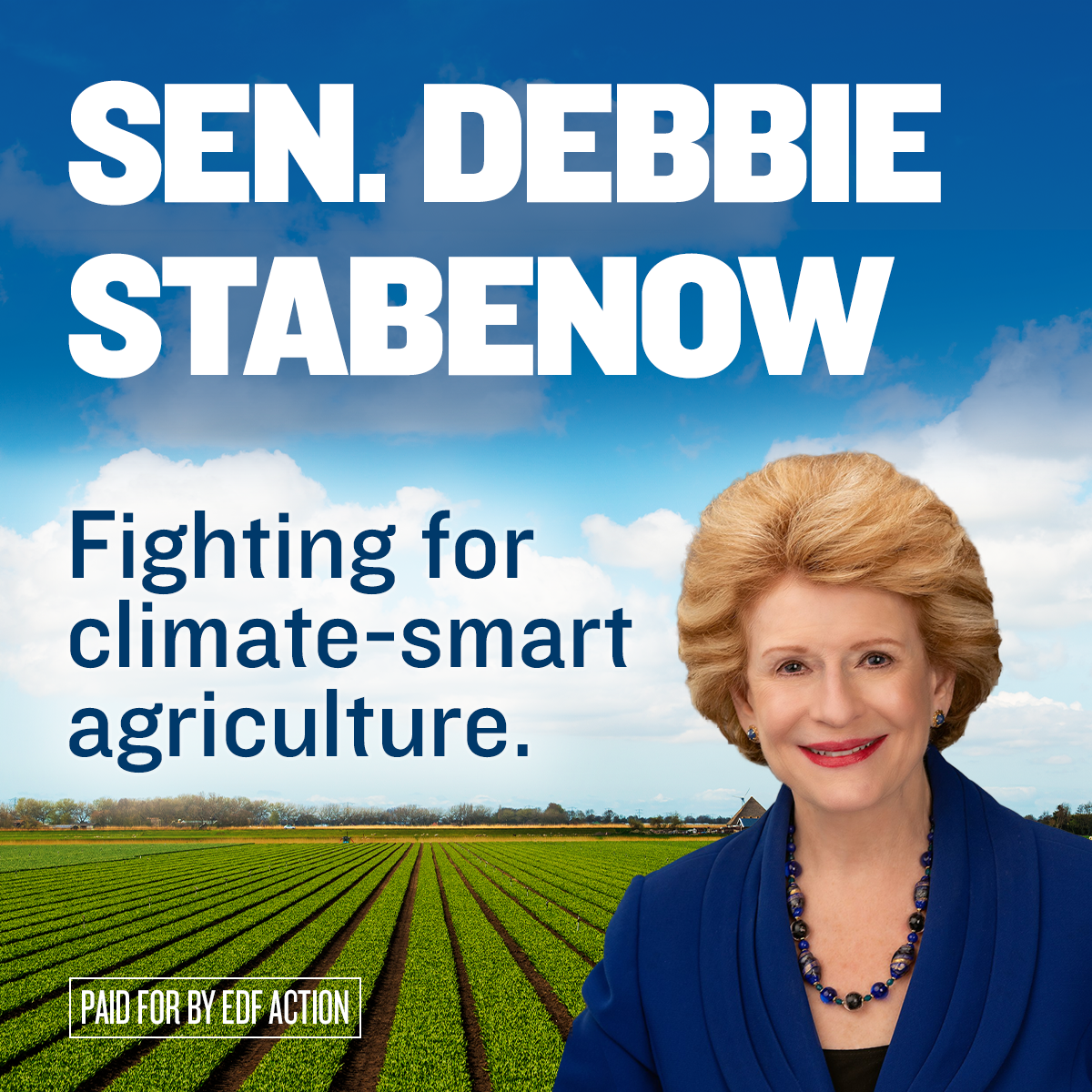 Sen. Stabenow Fighting for Climate-Smart Ag.
